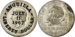 Anguilla. 1967. 1 liberty dollar. ... 