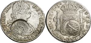 Brasil. (1808). Doble contramarca: escudo y ... 
