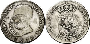 Costa Rica. (1845). 2 reales. Doble ... 
