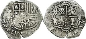 Felipe IV. Potosí. 8 reales. Contramarca ... 