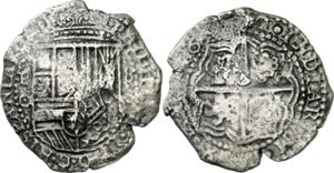16(...). Felipe IV. Potosí. . 8 reales. ... 
