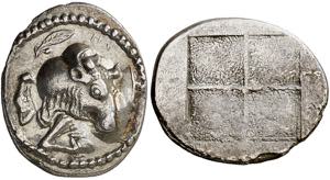 (430-390 a.C.). Macedonia. Akantos. ... 