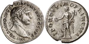 (107 d.C.). Trajano. Denario. (Spink 3160) ... 