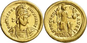 (408-420 d.C.). Teodosio II. Constantinopla. ... 