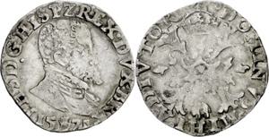1571. Felipe II. Amberes. 1/10 escudo ... 