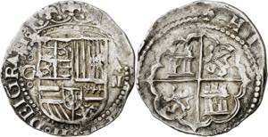 s/d. Felipe II. Granada. A. 2 reales. (AC. ... 