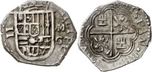 (159)8. Felipe II. Granada. M. 2 reales. ... 