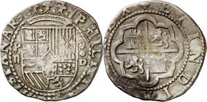 s/d. Felipe II. Lima. D. 2 reales. (AC. ... 