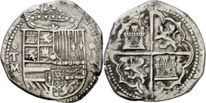 s/d. Felipe II. Toledo. M. 4 reales. (AC. ... 