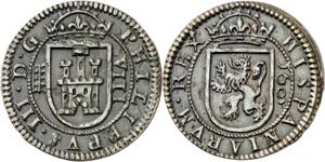 1605. Felipe III. Segovia. 8 maravedís. ... 