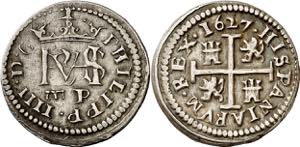 1627. Felipe IV. Segovia. P. 1/2 real. (AC. ... 