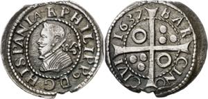 1637. Felipe IV. Barcelona. 1 croat. (AC. ... 