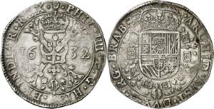 1632. Felipe IV. Amberes. 1 patagón. (Vti. ... 