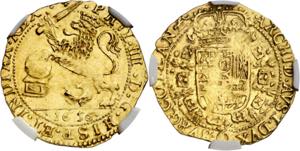 1656. Felipe IV. Brujas. 1 soberano (león ... 