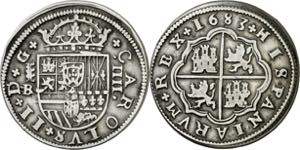 1683. Carlos II. Segovia. BR. 4 reales. (AC. ... 