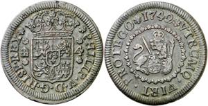 1742. Felipe V. Segovia. 4 maravedís. (AC. ... 