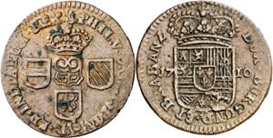 1710. Felipe V. Namur. 1 liar. (Vti. 53) ... 