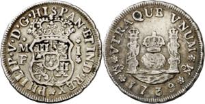 1739. Felipe V. México. MF. 1 real. (AC. ... 