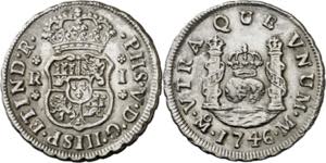 1746. Felipe V. México. M. 1 real. (AC. ... 