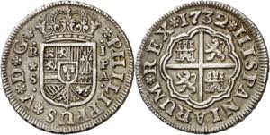 1732. Felipe V. Sevilla. PA. 1 real. (AC. ... 