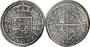 1716. Felipe V. Madrid. J. 2 reales. (AC. ... 