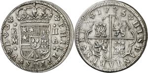 1725. Felipe V. Madrid. A. 2 reales. (AC. ... 