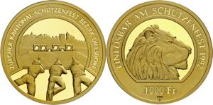 Suiza. 1992. 1000 francos. (Fr. 514a). ... 