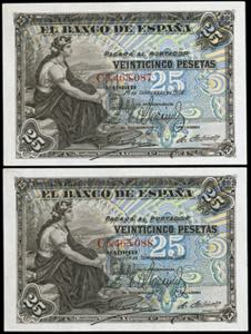 1907. 25 pesetas. (Ed. D98a) (Ed. 314a). 24 ... 