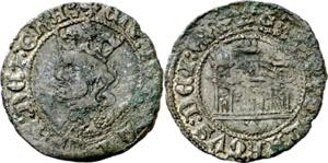 Enrique IV (1454-1474). Coruña. Dinero. ... 