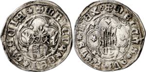 Enrique IV (1454-1474). Segovia. Medio real. ... 