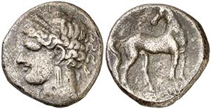 (264-241 a.C.). Zeugitana. Cartago. Shekel. ... 