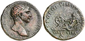 (113 d.C.). Trajano. Dupondio. (Spink 3226 ... 