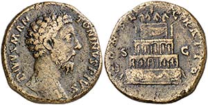 (180 d.C.). Marco Aurelio. Sestercio. (Spink ... 