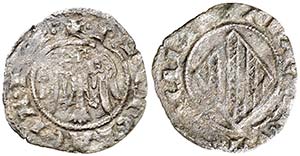 Pere II (1276-1285). Sicília. Diner. ... 