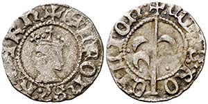 Alfons IV (1416-1458). Perpinyà. Diner. ... 