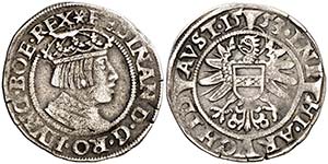 1553. Fernando I. Groschen. 3 kreuzers. ... 