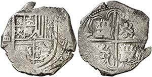 1597. Felipe II. Sevilla. B. 4 reales. (Cal. ... 