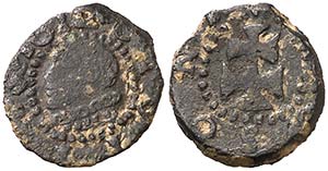 1612. Felipe III. Solsona. 1 diner. (Cal. ... 