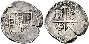 1603. Felipe III. Sevilla. B. 2 reales. ... 