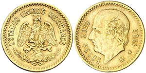 1906. México. 10 pesos. (Fr. 166) (Kr. ... 