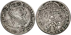 1625. Polonia. Segismundo III. 6 groschen. ... 