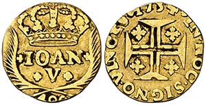 1734. Portugal. Juan V. 400 reis. (Fr. 100) ... 