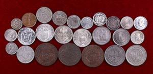 Lote de 25 monedas de diferentes países ... 