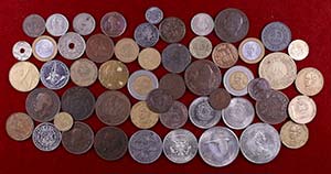 Lote de 53 monedas de diferentes paises, ... 