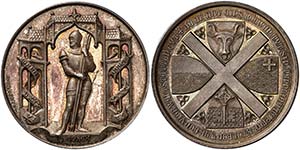 1886. Suiza. Medalla conmemorativa del 500º ... 
