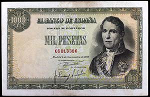 1949. 1000 pesetas. (Ed. D59) (Ed. 458). 4 ... 