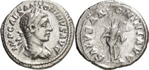 (219 d.C.). Eliogábalo. Denario. (Spink ... 
