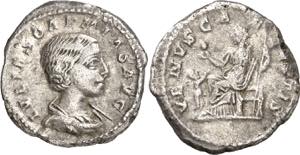 (220 d.C.). Julia Soaemias. Denario. (Spink ... 