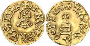 Ervigio (680-687). Tarraco. Triente. (CNV. ... 