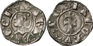 Jaume II (1291-1327). Zaragoza. Dinero ... 